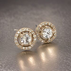 Natural Sapphire Diamond Earrings 14k W Gold 0.83 TCW Certified $2,950 215614